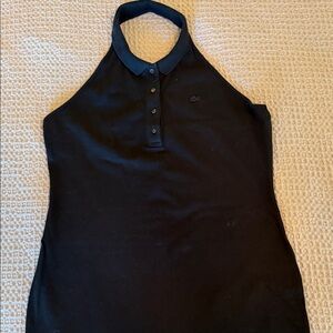 Lacoste Black Halter Polo Dress